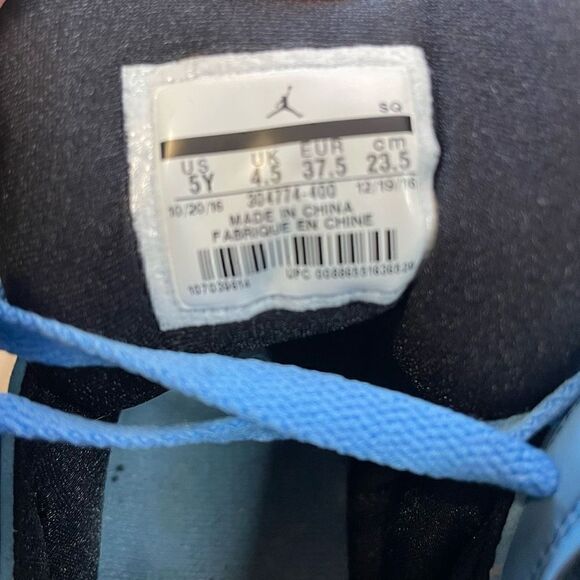 Air Jordan 7 Retro Pantone UNC Blue 5Y - Picture 5 of 11